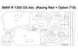 Skyddsfilm - helt set - R1300 GSA (Racing Red + Option 719)