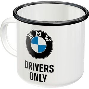 Mugg "BMW DRIVERS ONLY" - plåt
