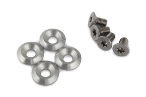 Reservskruvar och -brickor till sidostödsplatta