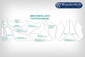 Skyddsfilm - helt set - K1600 GT (2017-2021)